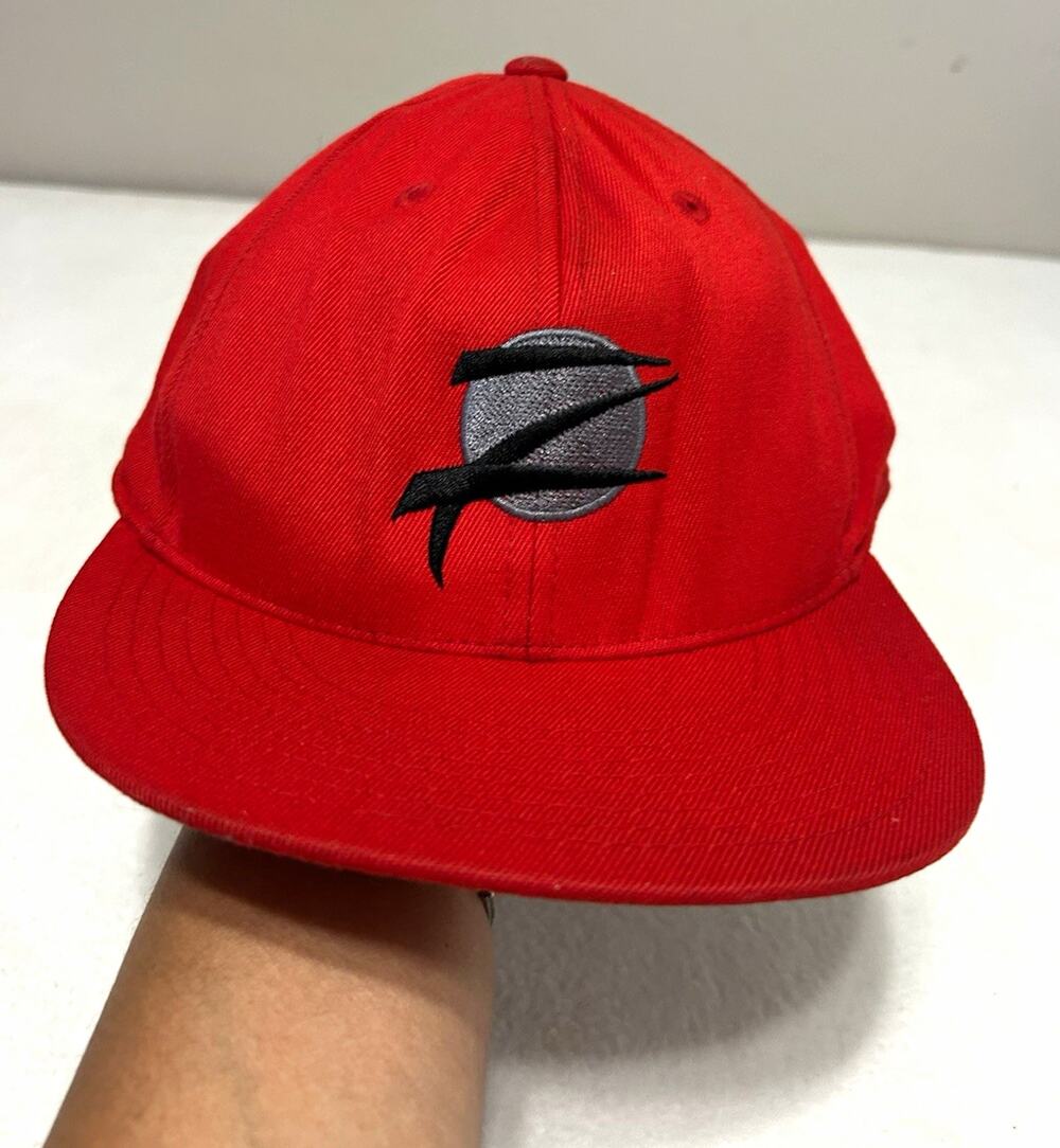 Zebulon Motorsports Consulting Red 210 Fitted Hat Flat Bill Cap